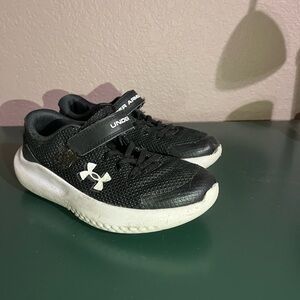 Under Armour Black and White Kids' Sneakers